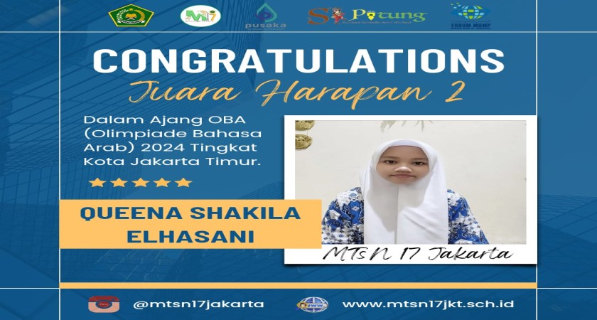 SISWA MADRASAH RAIH JUARA OLIMPIADE BAHASA ARAB TINGKAT KOTA