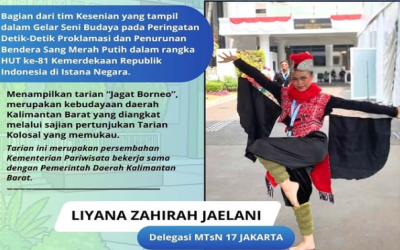Murid MTsN 17 Jakarta Tampil di Gelar Seni Budaya Istana Negara