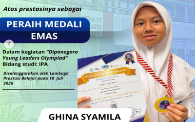 Ghina Syamila Raih Dua Medali Emas Bidang IPA di Tingkat Nasional