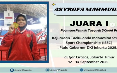 Siswi MTsN 17 Jakarta Timur Raih Emas pada Kejuaraan Taekwondo ISSC 2025